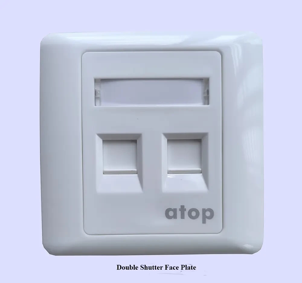 Double Shutter Face Plate
