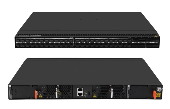 48-Port 25G SFP28 and 8-Port 100G QSFP28 Data Center Switch