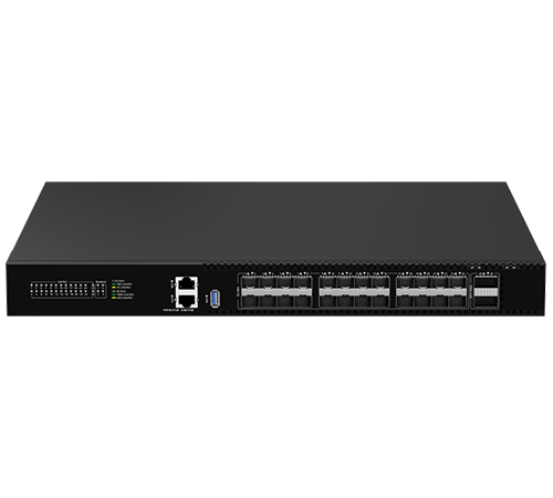 24-Port 10G SFP and 2-Port 100G QSFP28 L3 Managed Switch