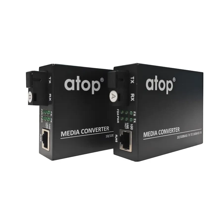 10/100 Mbps SM SF 25 km Part (A+B) Media Converter