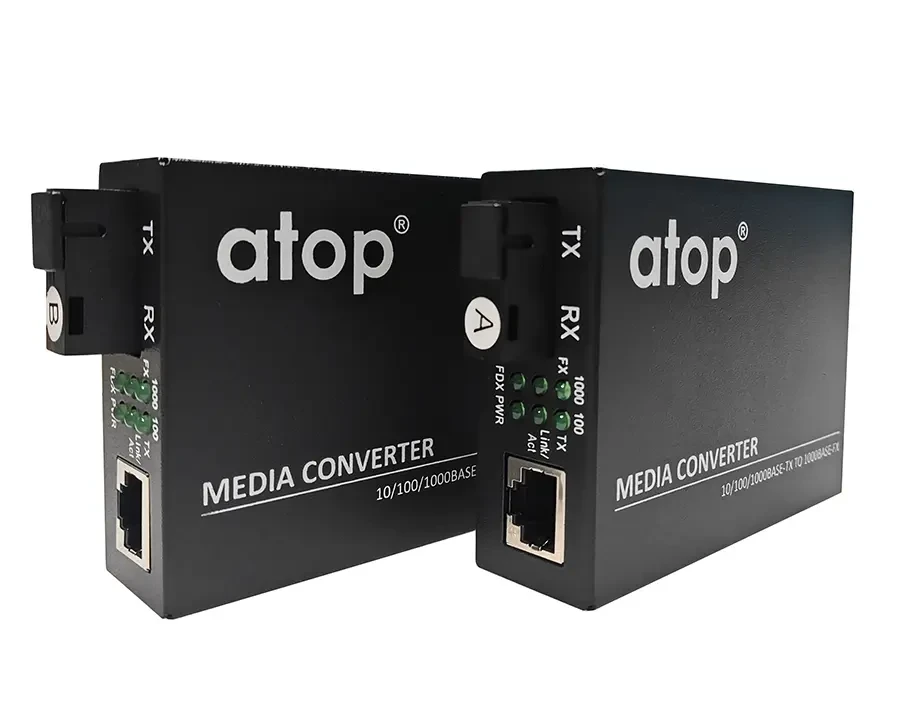 10/100/1000 Mbps SM SF 40 km SC Part (A+B) Media Converter