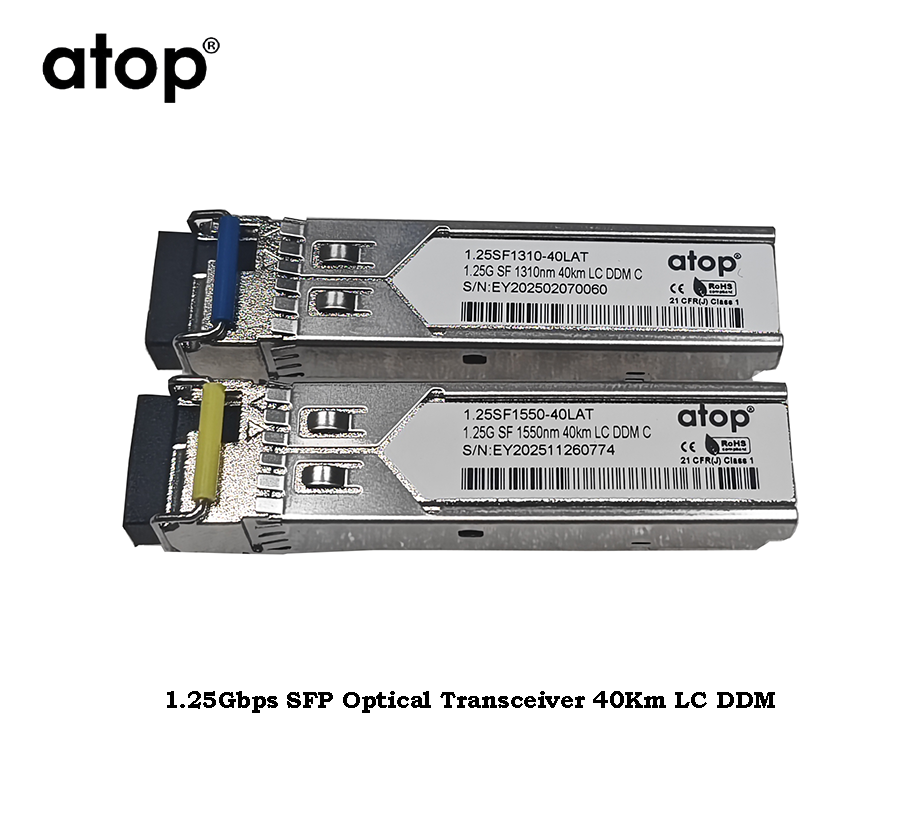 1.25Gbps SFP Optical Transceiver 40Km LC DDM